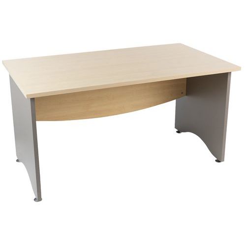 Scrivania Diritta L140 Base Alluminio Acero Gamma Galaxy,