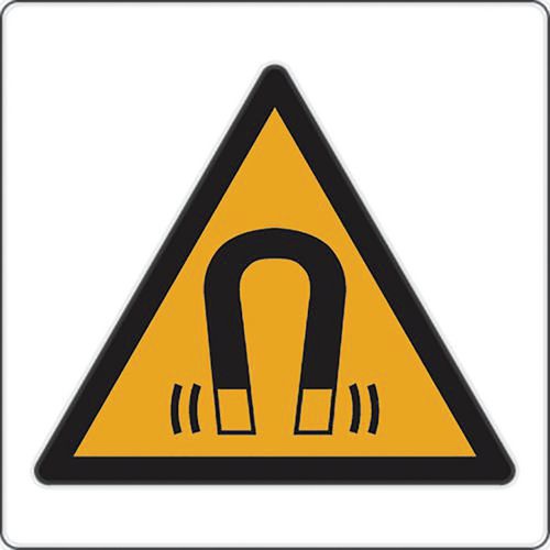 Cartello di pericolo-Campo magnetico-Alluminio-200mm,