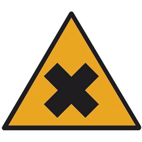 Cartello Sostanze nocive o irritanti-Alluminio-200mm,