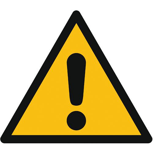 Cartello di pericolo-Segnale generico-Alluminio-200mm,