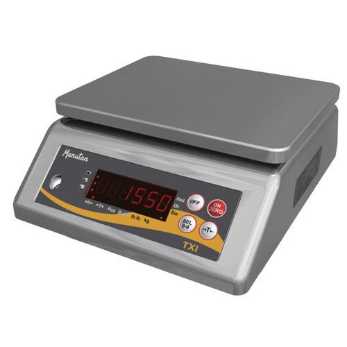 Bilancia inox 15 kg/1 g con certificato di calibrazione,