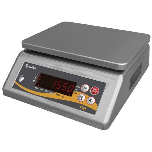 Bilancia inox 6 kg/0,5 g con certificato di calibrazione,