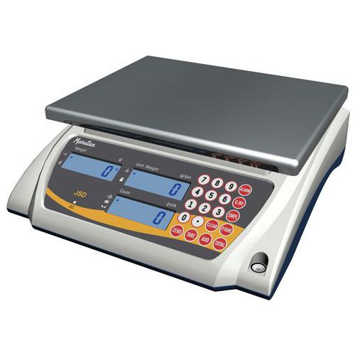 Bilancia contapezzi 3 kg/0,1g con certificato di calibrazione,