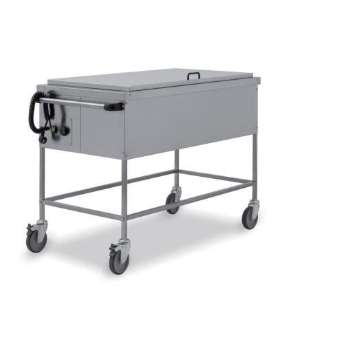 Carrello termico a giorno con coperchio,