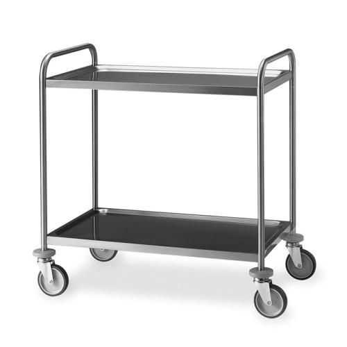 Carrello di servizio a piani stampati e saldati 2 piani_,
