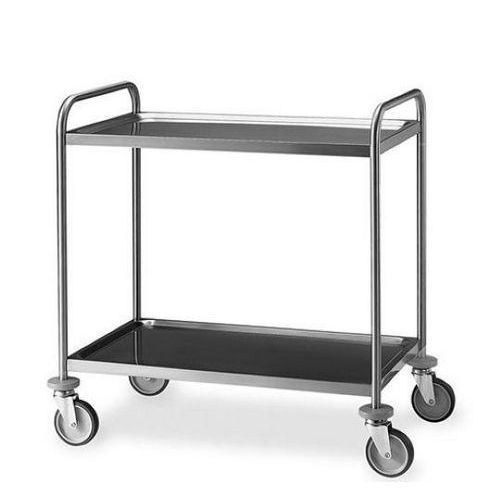 Carrello di servizio a piani stampati e saldati 2 piani__,