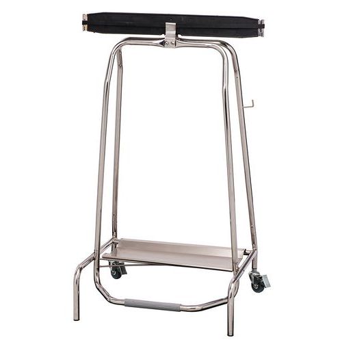 Porta sacco mobile con chiusura ermetica - Inox,