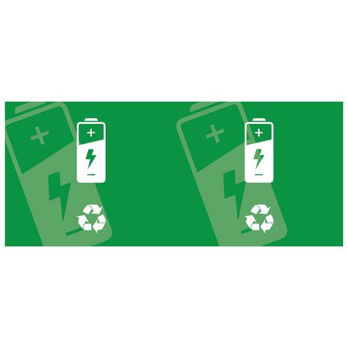 Etichetta per contenitore per rifiuti trasparente 10 L,