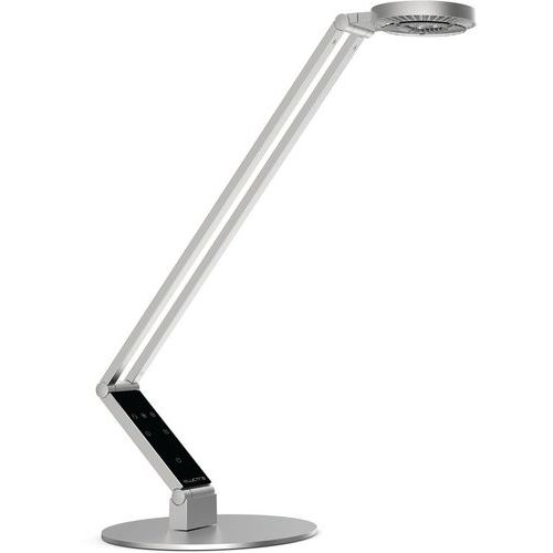 Lampada da scrivania ergonomica led Table Radial argento,