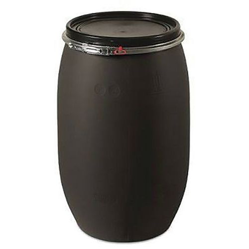 Fusto riciclato PEHD nero - 220L,