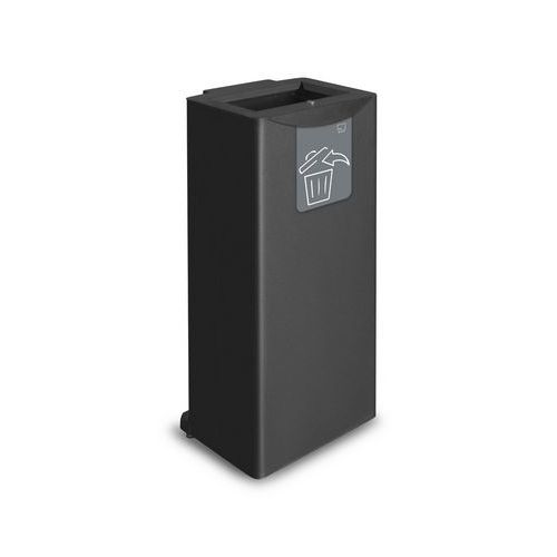 Contenitore 90 LT nero con serratura 1 pittogramma,