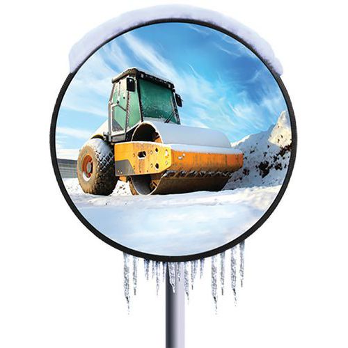 Specchio multiuso 600 mm inox + dispositivo antighiaccio,