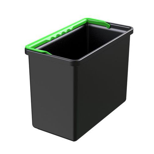 Secchiello 7Lt in PP per carrelli Opera R manico verde,