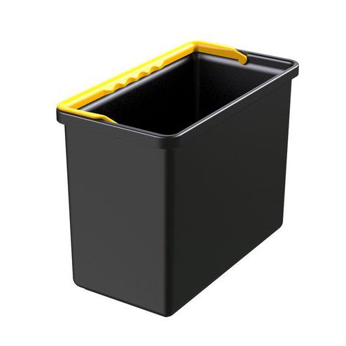 Secchiello 7Lt in PP per carrelli Opera R manico giallo,