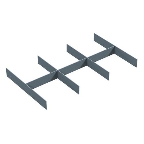 Divisorio a 6 scomparti 47x28xh4 cm per top carrello Opera,