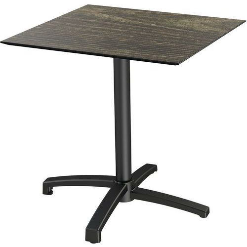 Tavolino bistrot pieghev X CROSS Riverwashed Wood 70x70 cm,