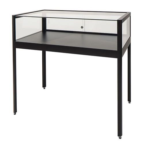 Vetrina espositiva 1000x600x920mm-Gambe nere,