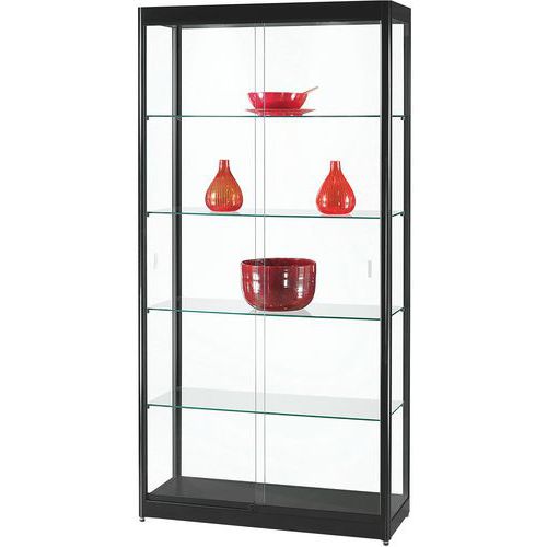 Vetrina espositiva 1000x400x2000mm - Nero,