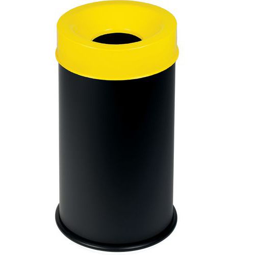 Gettacarte antifuoco - coperchio Giallo,