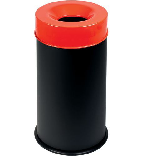 Coperchio Rosso per Gettacarte antifuoco,