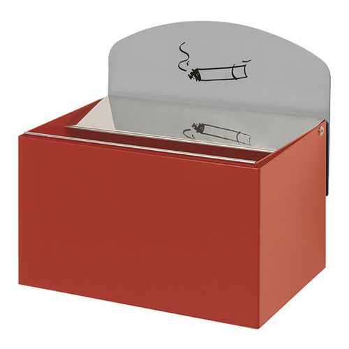 Posacenere 0,4L con pannello rosso,
