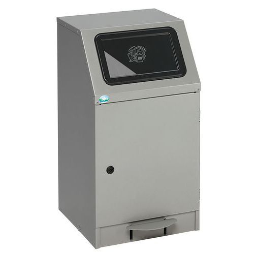 Pattumiera TUV a pedale 45L - Argento,