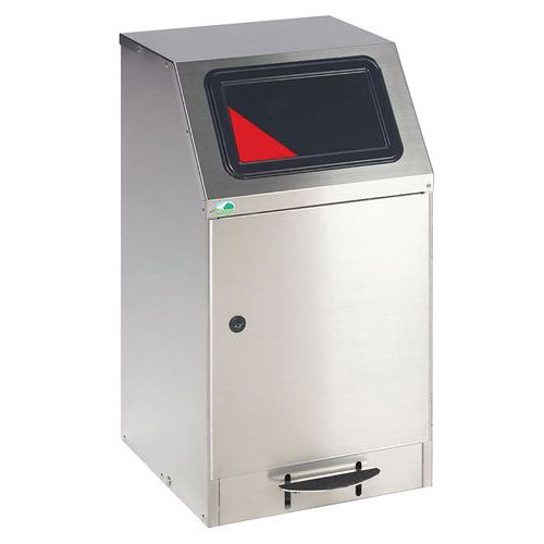 Pattumiera TUV a pedale 45L inox,