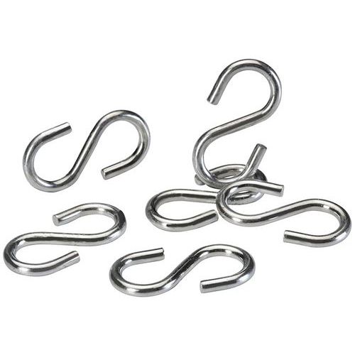 Ganci a S per sospensione specchi emisferici a mezza cupola,