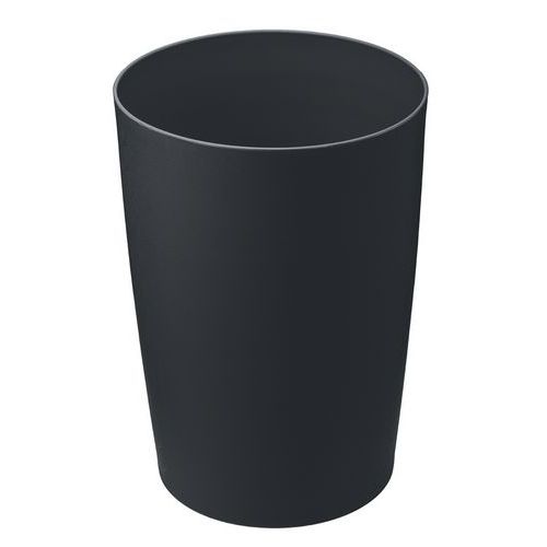 Cestino ignifugo cilindrico nero,