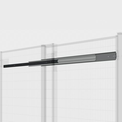 Guida telescopica per porta scorrevole L=1000 mm,