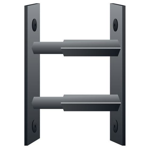 2 barre di sicurezza telescopiche per finestre-Nero-30-55cm,