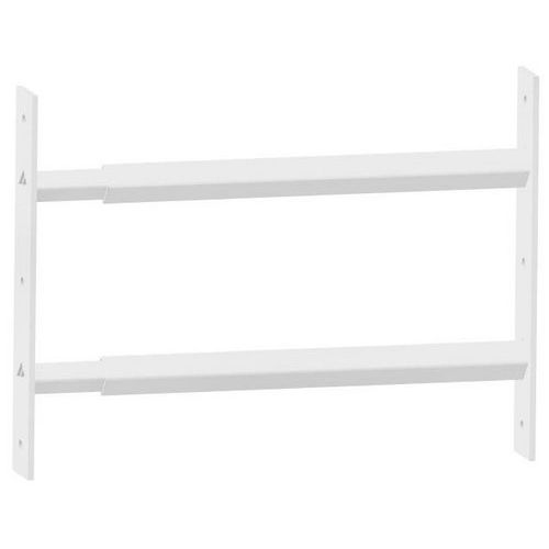 2 barre di sicurezza telescopiche finestre-Bianco-30-55cm,