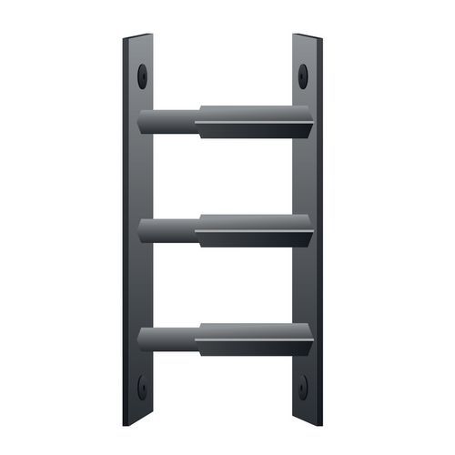 3 barre di sicurezza telescopiche per finestre-Nero-30-55cm,