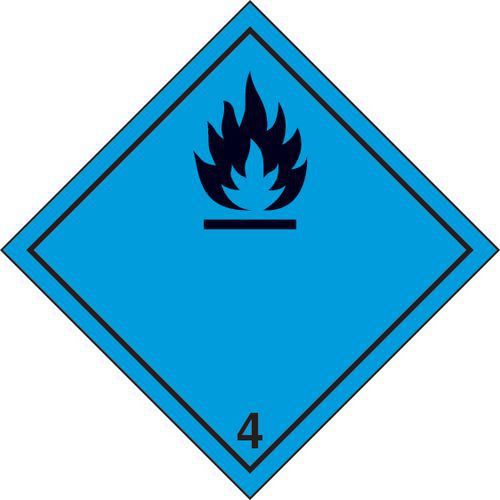 adesivo cm 10x10 Pericolo classe 4.3,