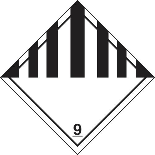 adesivo cm30x30Pericoloclasse9oggetti pericolosi diversi),