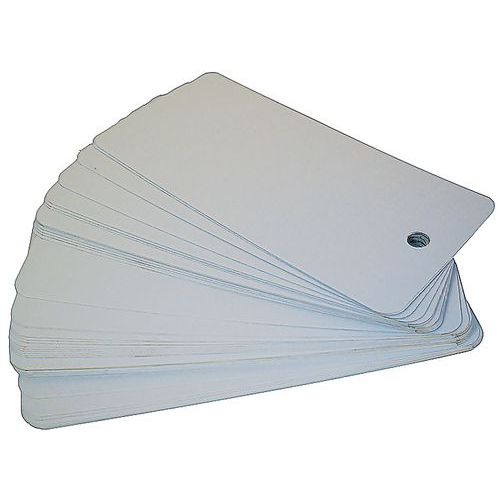 Etichetta metallica 110 mm x 55 mm,