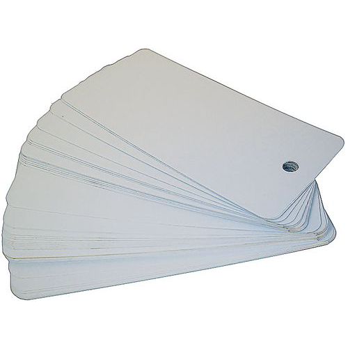 Etichetta metallica 120 mm x 70 mm,