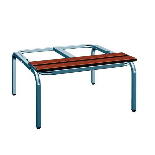 Base A Panca Singola Lung=80 Grigio Chiaro - Finitura Tek,