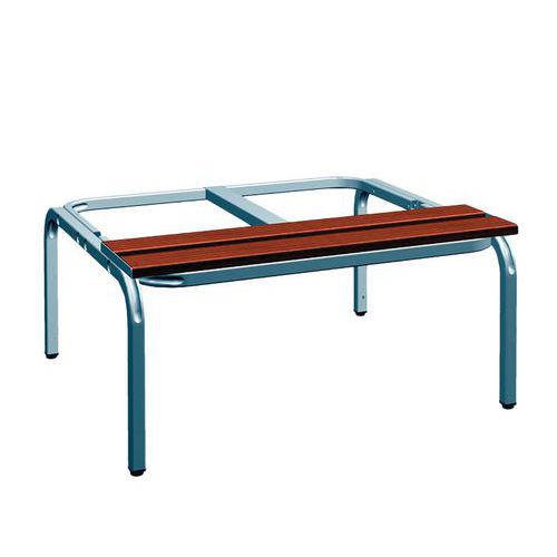 Base A Panca Singola Lung=90 Grigio Chiaro - Finitura Tek,