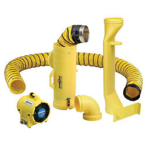 UB20 ED8015 ventilatore DN200 1/4HP - 230V + raccordo per c,