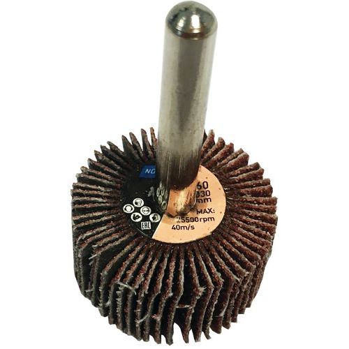 Ruota a lamelle con gambo 40x20x6mm Gr.80,