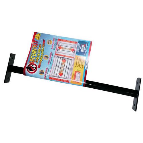 Barra di sicurezza telescopica per finestre-Grigia-55-103cm,