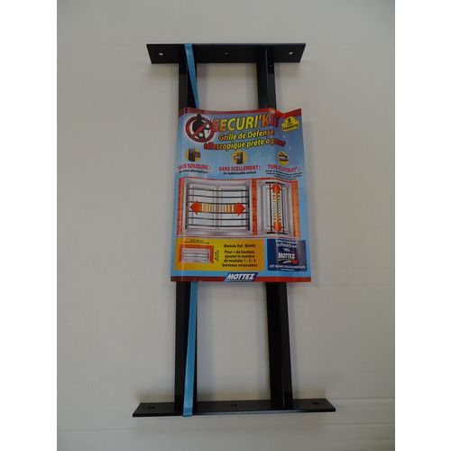 2 barre di sicurezza telescopiche per finestre-Nero-55-103cm,