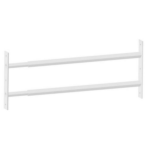 2 barre di sicurezza telescopiche finestre-Bianco-55-103cm,