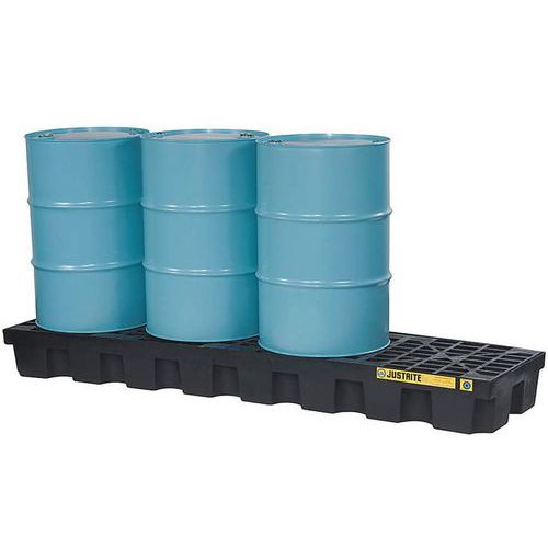 Pallet Di Ritenzione In Pe Ric 4 Fusti Legno,