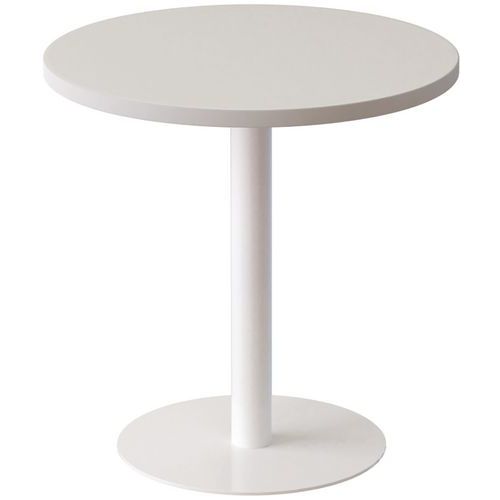 Tavolo basso Easydesk Ø 60 cm ripiano bianco,