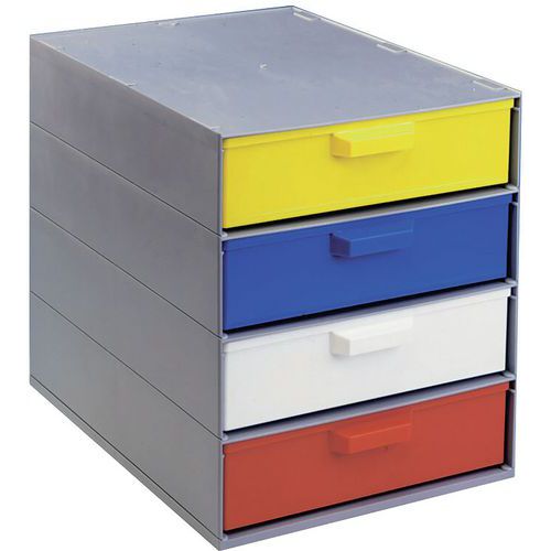 Modulo da 4 cassetti colori assortiti XM,