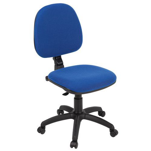 Sedie da Ufficio Key Mid Back Blu H da 43 a 56 cm,