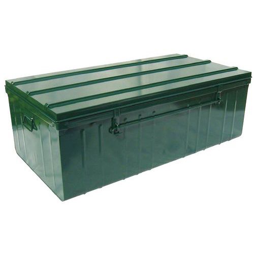 Cassetta in acciaio verde scuro 90 cm - Capacità 130 L,