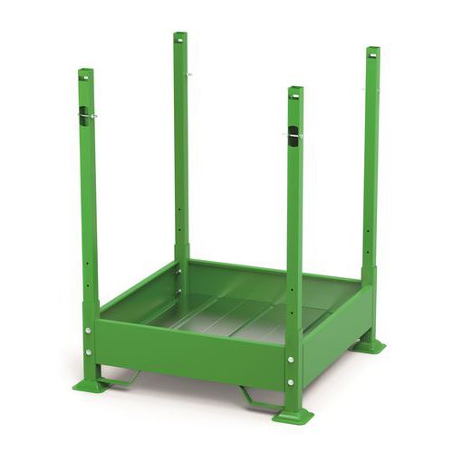 Telaio Porta Big Bag Regolabile Smontato Verniciato RAL 6018,